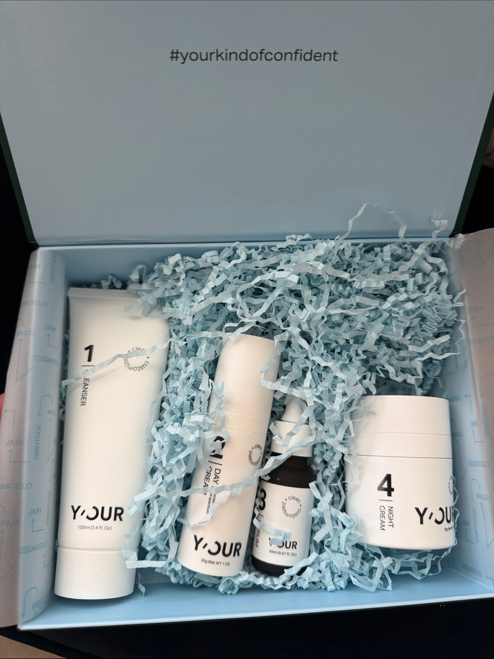 4pc Y’OUR brand skincare set NWT